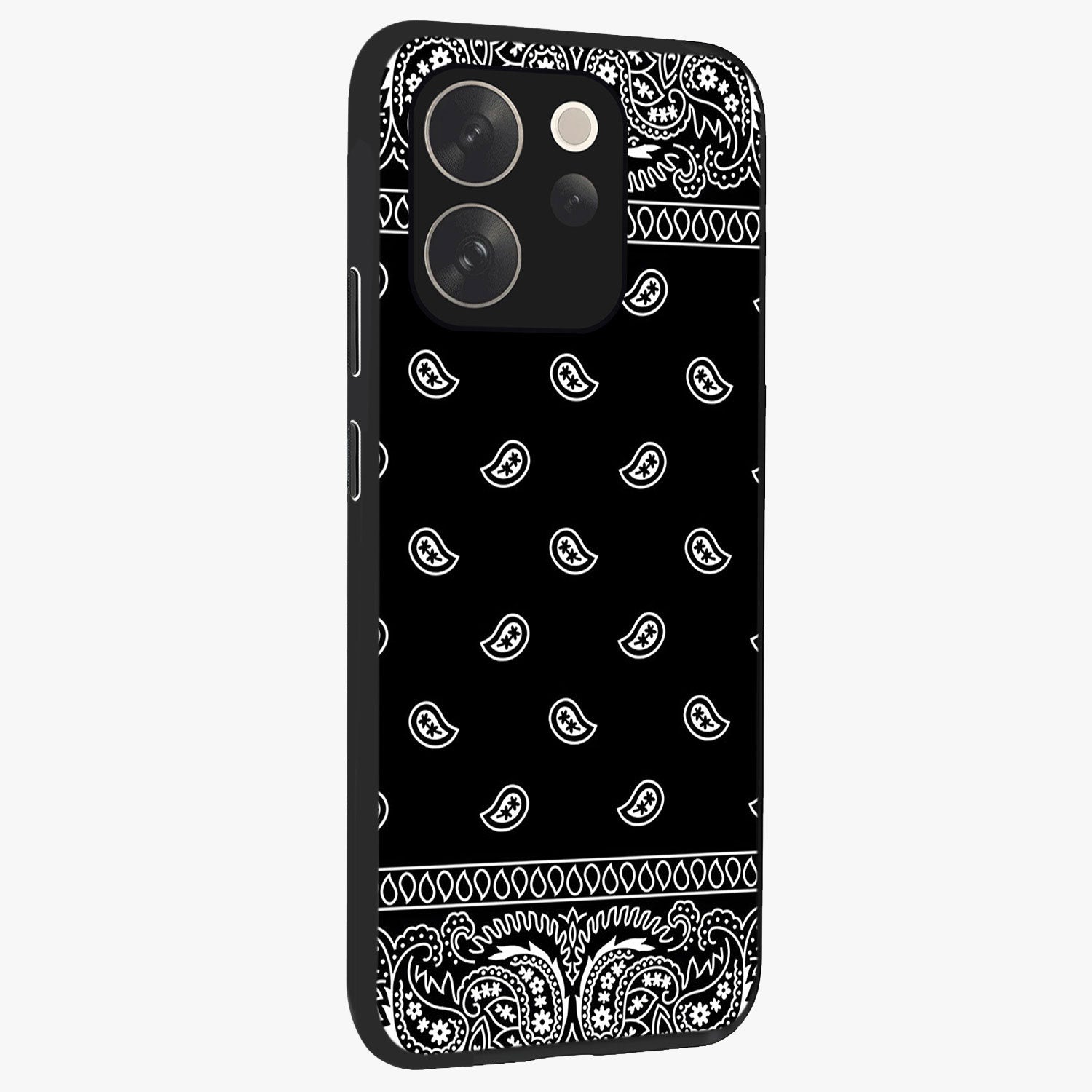 Retro Rebel Threads Glass Case upright view showcasing stylish vintage artwork with bold retro theme.