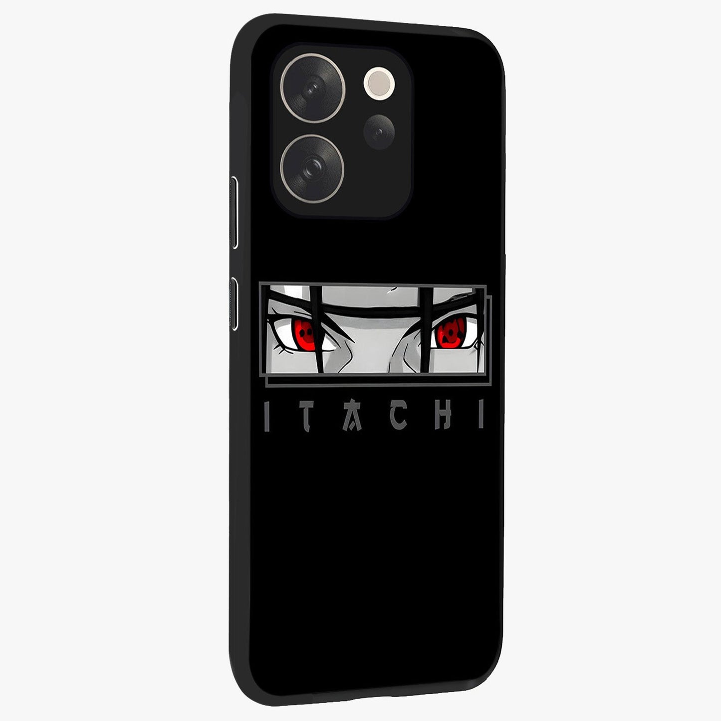 Scarlet Gaze Dominance Glass Case upright view showcasing powerful dramatic artwork with dominant artistic theme.