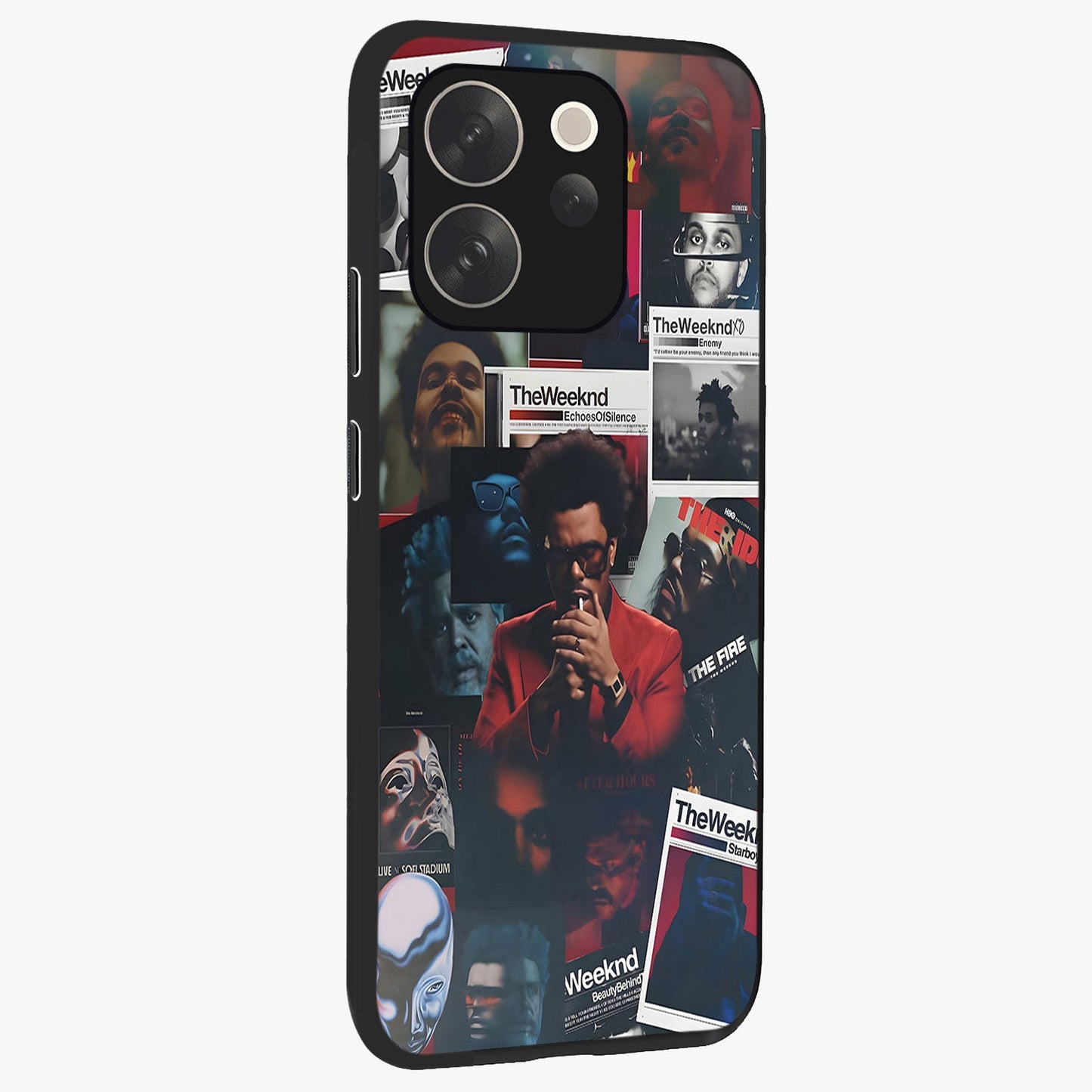 The Weeknd Glass Case upright view showcasing bold music themed artwork with contemporary artistic style.