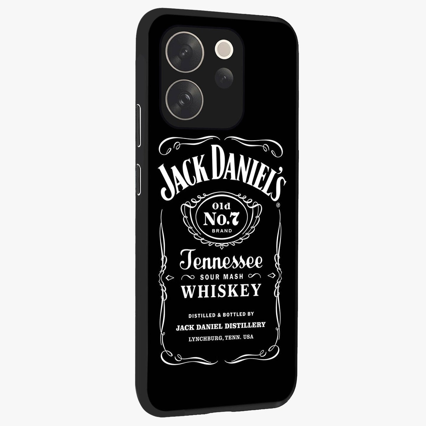 Vintage Whiskey Heritage Glass Case upright view showcasing stylish vintage whiskey artwork with timeless bar culture theme.