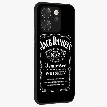 Vintage Whiskey Heritage Glass Case upright view showcasing stylish vintage whiskey artwork with timeless bar culture theme.