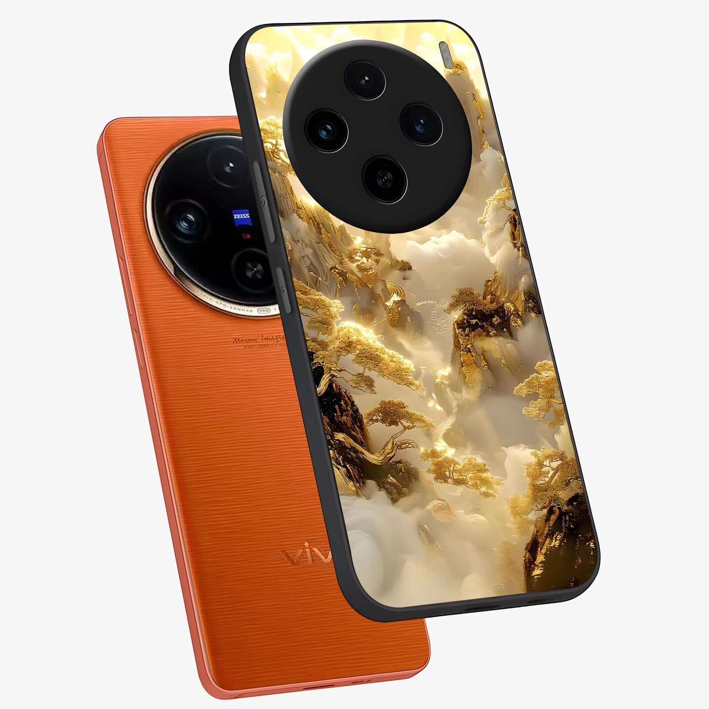 Gates Of Illumination Glass Case displayed in angled mockup highlighting radiant portal inspired design with fantasy aesthetic.