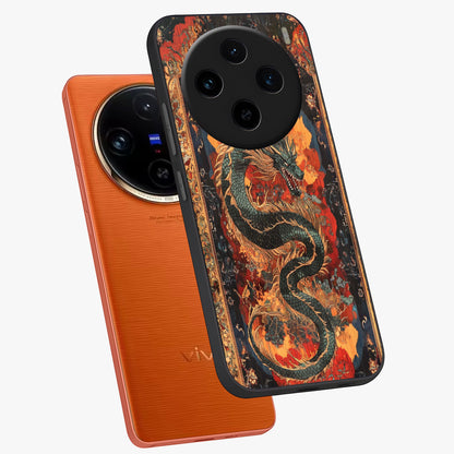 Inferno Dragon Soul Glass Case displayed in angled mockup highlighting powerful dragon illustration with inferno aesthetic.