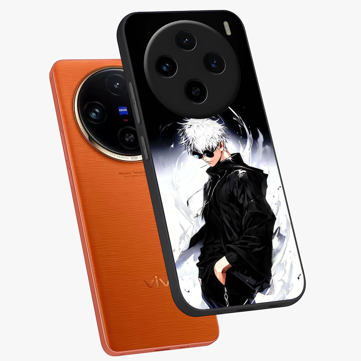 Limitless Shadow King Glass Case displayed in angled mockup highlighting dramatic dark hero design with intense aesthetic.