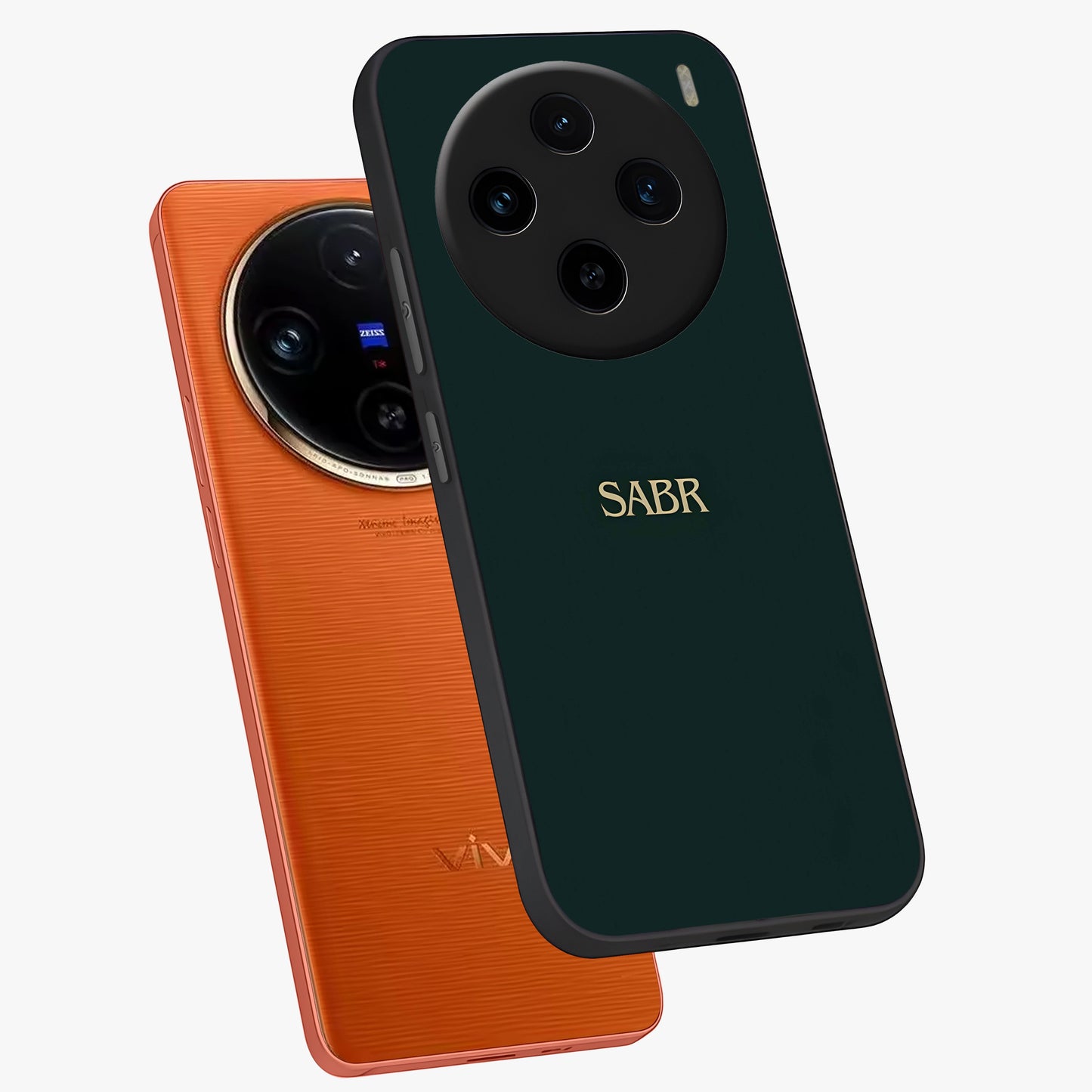 Sabr Minimal Patience Glass Case displayed in angled mockup highlighting simple inspirational design with clean aesthetic style.