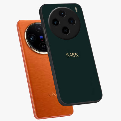 Sabr Minimal Patience Glass Case displayed in angled mockup highlighting simple inspirational design with clean aesthetic style.