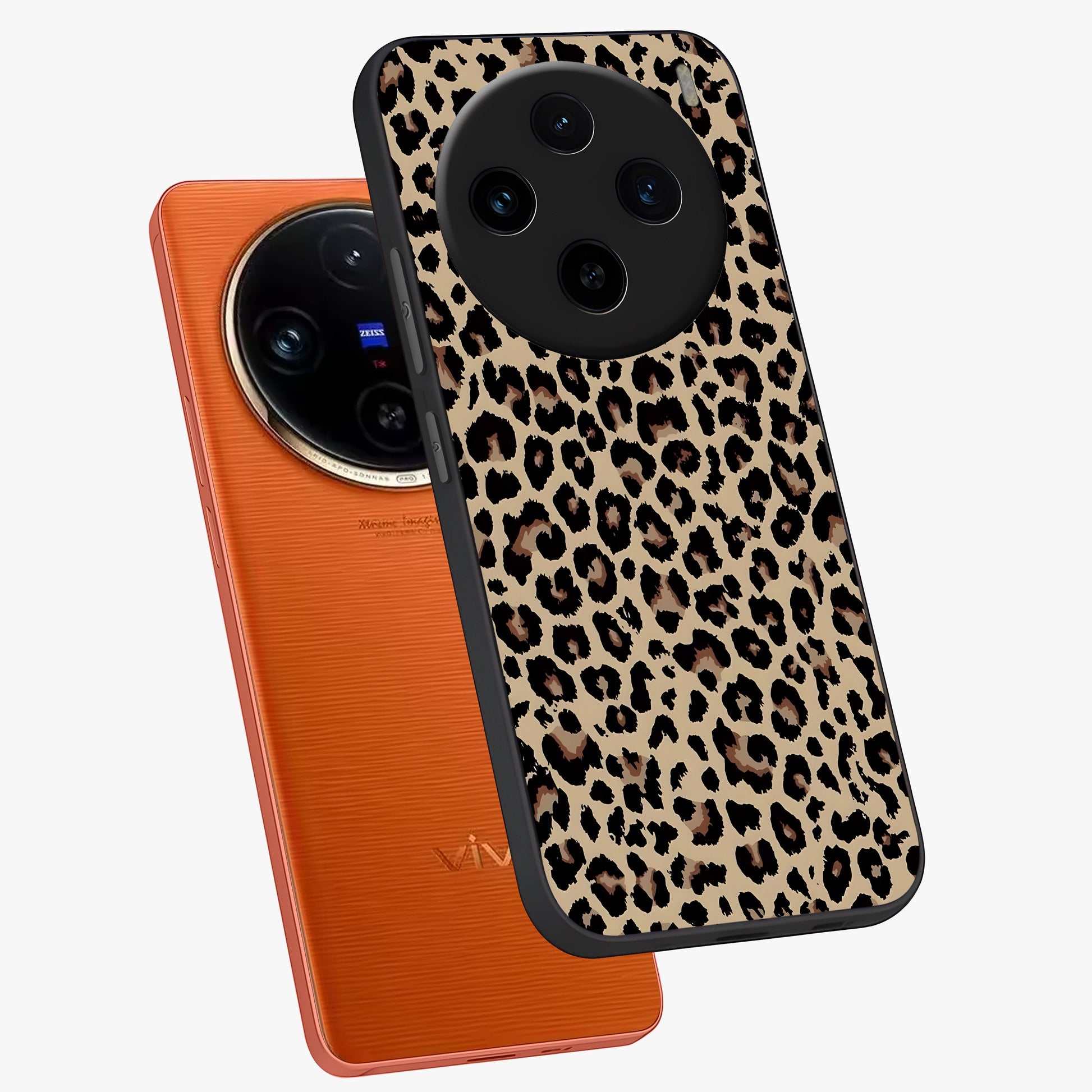 Savage Chic Pattern Glass Case displayed in angled mockup highlighting bold fashion inspired design with chic aesthetic.