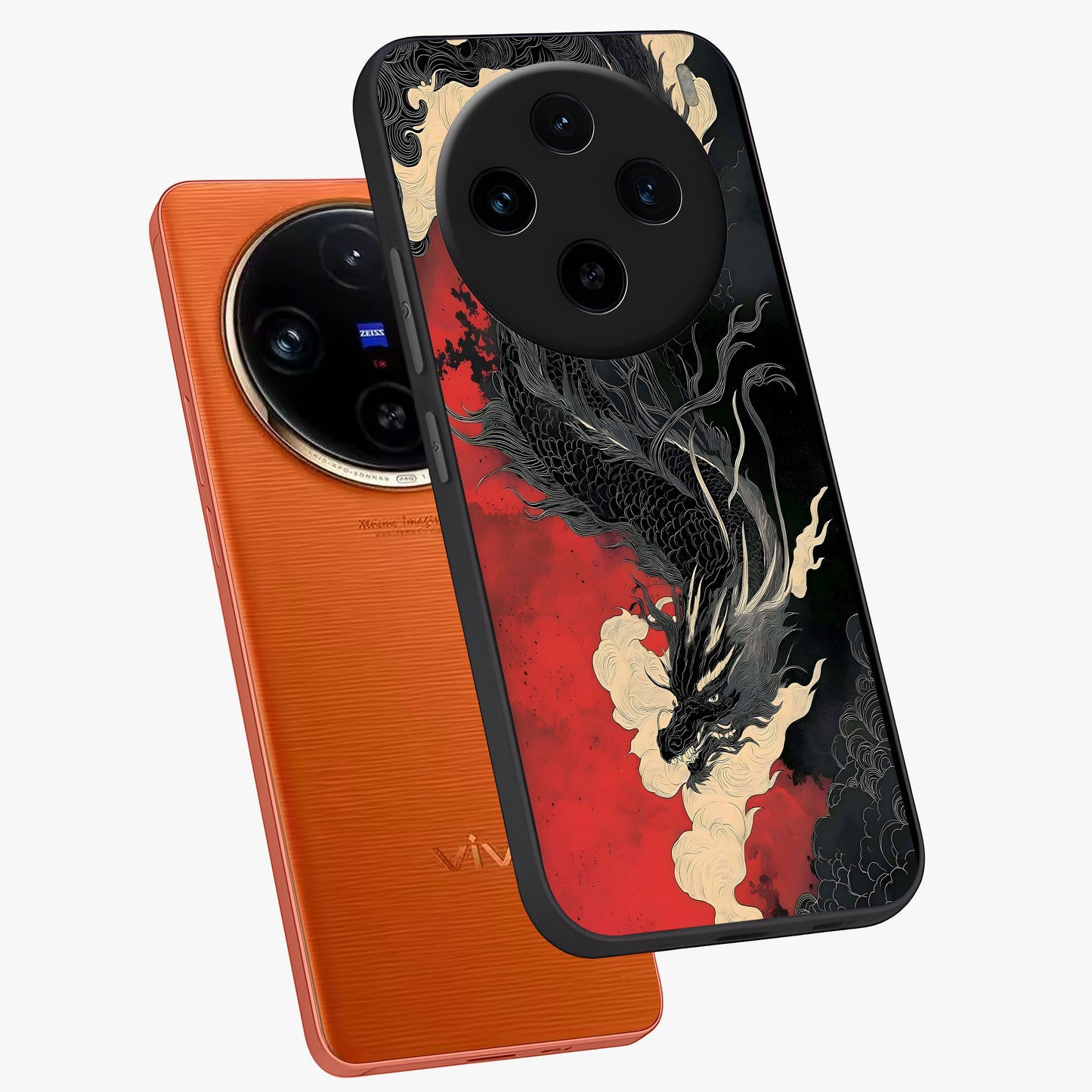 Shadow Dragon Fury Glass Case displayed in angled mockup highlighting powerful dragon illustration with dark fantasy aesthetic.