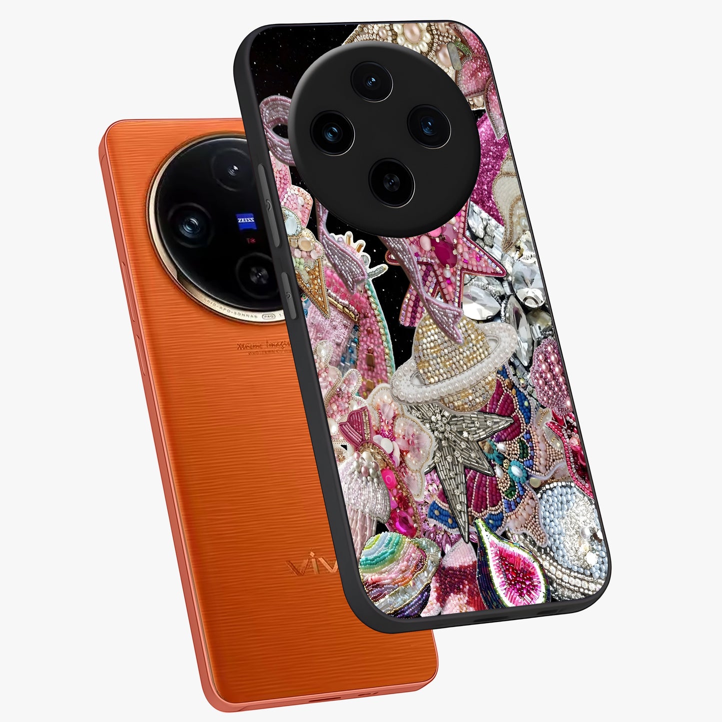 Starlit Jewel Dream Glass Case displayed in angled mockup highlighting glowing celestial jewel design with dreamy aesthetic.