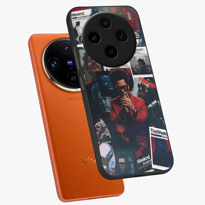 The Weeknd Glass Case displayed in angled mockup highlighting stylish pop culture inspired design with modern aesthetic.