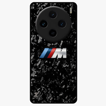 Carbon Speed Mark Glass Case showing flat back view with sporty carbon pattern artwork and glossy glass finish.