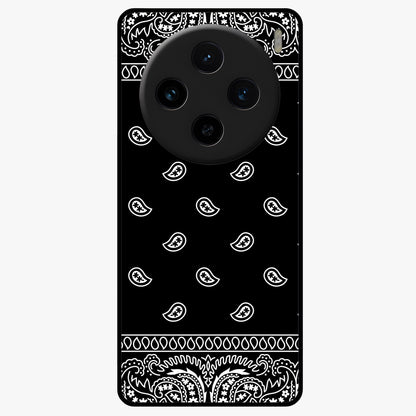 Retro Rebel Threads Glass Case showing flat back view with vintage street style artwork and glossy glass finish.