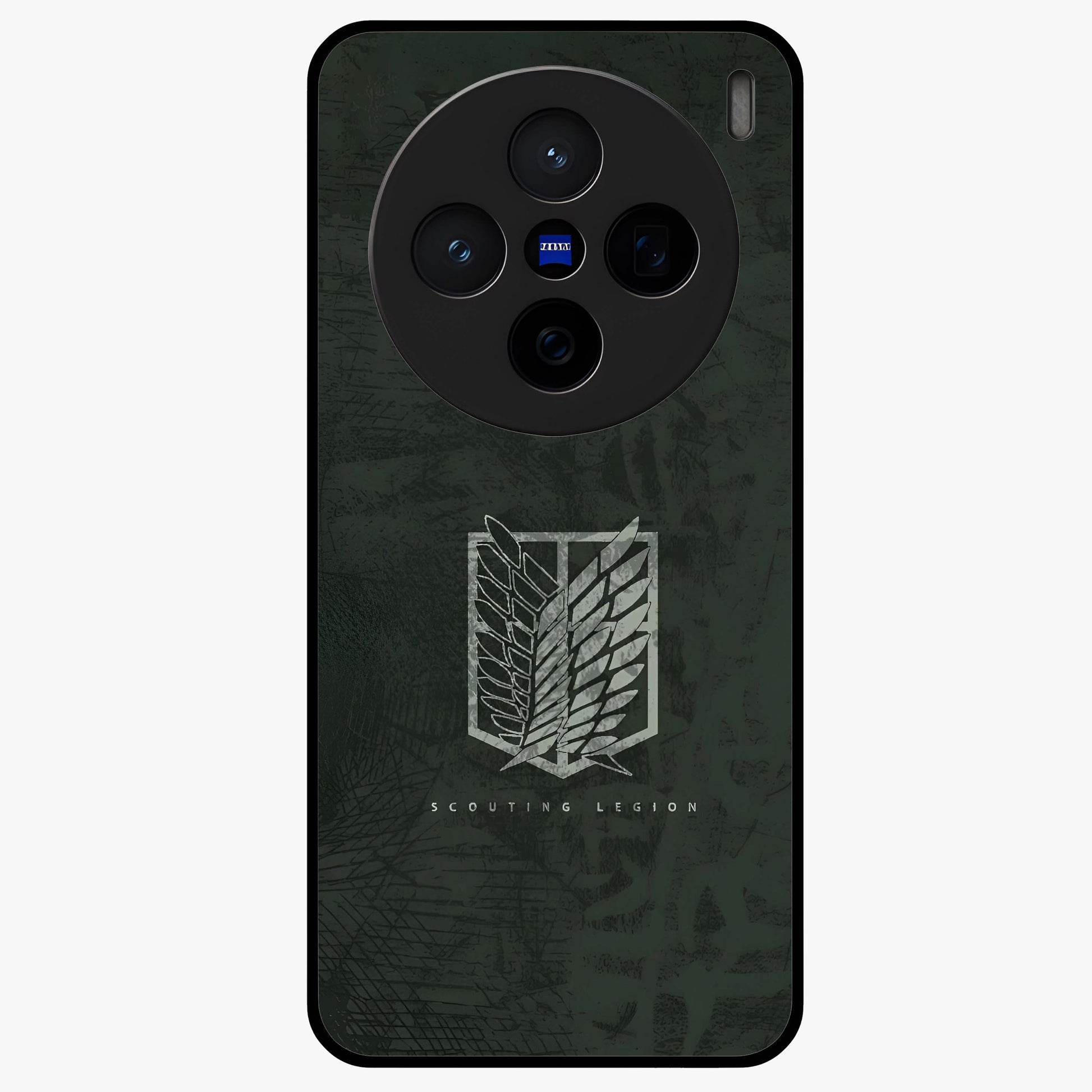Wings Of Freedom Glass Case showing flat back view with symbolic wings artwork and glossy glass finish.