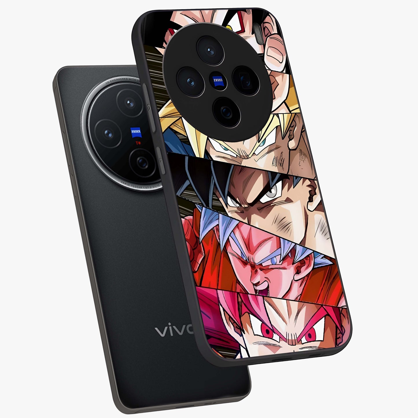 Anime Character Glass Case displayed in angled mockup highlighting colorful anime character illustration.