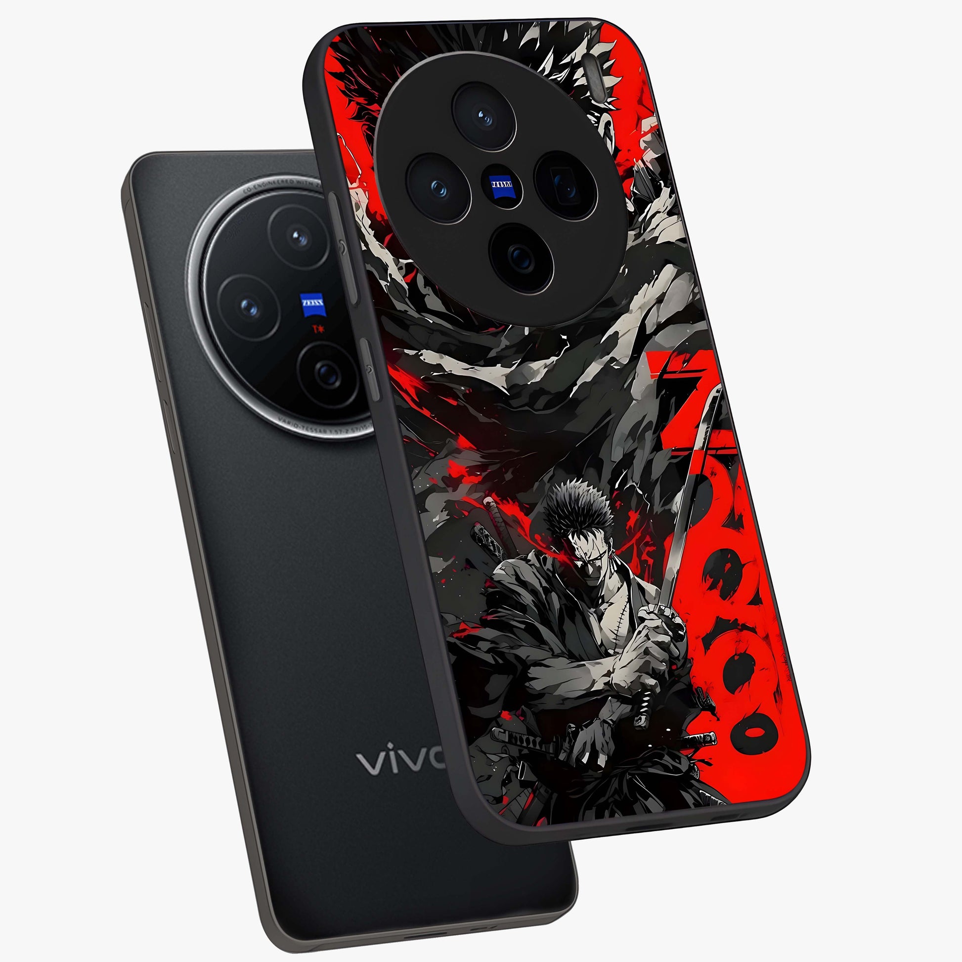 Demon Sword Resolve Glass Case displayed in angled mockup highlighting powerful demon sword illustration with dark fantasy aesthetic.