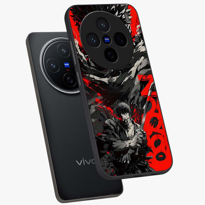 Demon Sword Resolve Glass Case displayed in angled mockup highlighting powerful demon sword illustration with dark fantasy aesthetic.