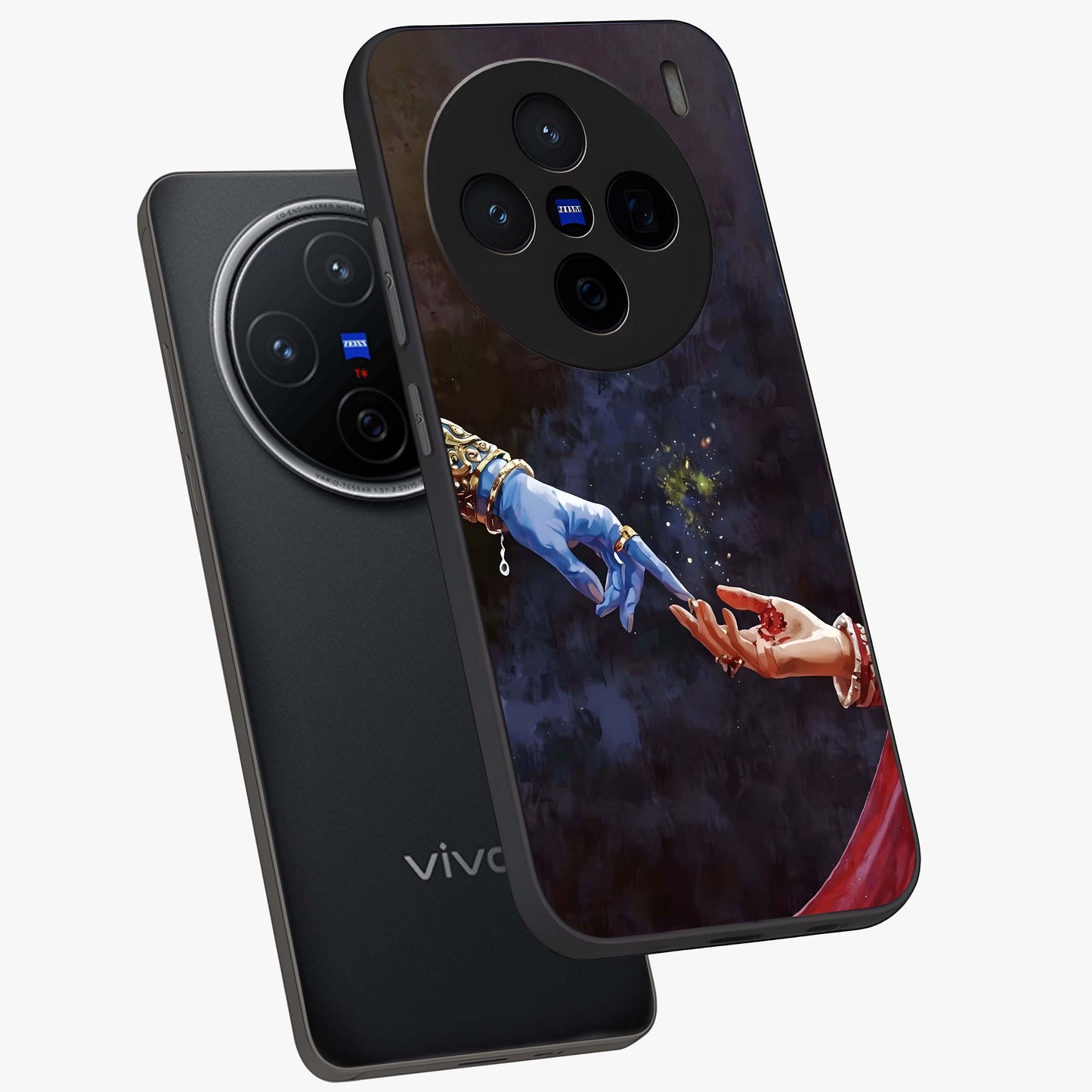 Divine Touch Eternal Glass Case displayed in angled mockup highlighting elegant divine inspired design with calm aesthetic style.