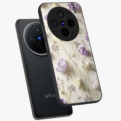 Lilac Breeze Harmony Glass Case displayed in angled mockup highlighting calm lilac breeze design with soothing aesthetic style.
