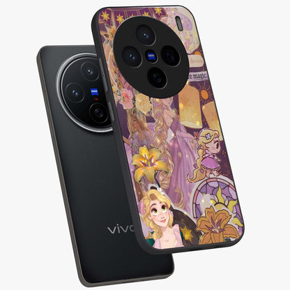 Magical Tangled Dream Glass Case displayed in angled mockup highlighting whimsical fantasy design with magical aesthetic.