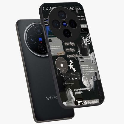 Midnight Love Echo Glass Case displayed in angled mockup highlighting elegant love inspired design with deep aesthetic style.