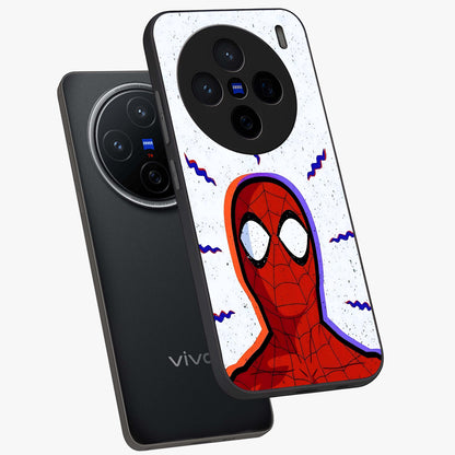 Omg Spiderman Glass Case displayed in angled mockup highlighting dynamic hero illustration with action comic aesthetic.