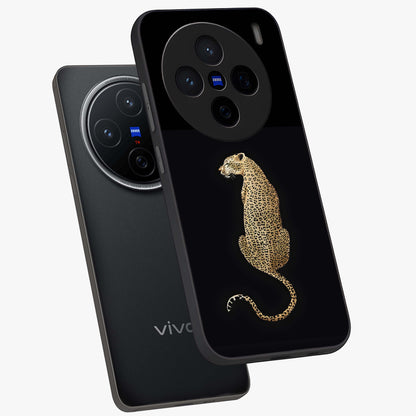 Regal Leopard Glass Case displayed in angled mockup highlighting powerful animal illustration with stylish wild aesthetic.