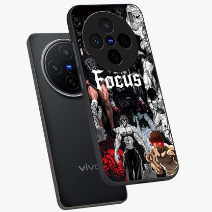 Relentless Power Focus Glass Case displayed in angled mockup highlighting bold statement design with modern aesthetic style.