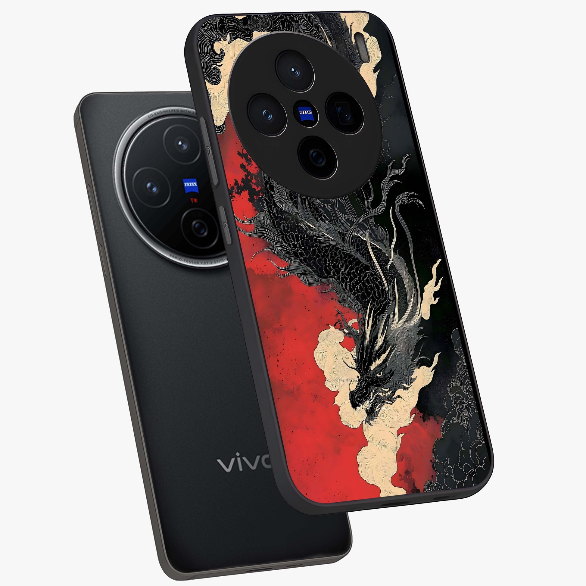 Shadow Dragon Fury Glass Case displayed in angled mockup highlighting powerful dragon illustration with dark fantasy aesthetic.