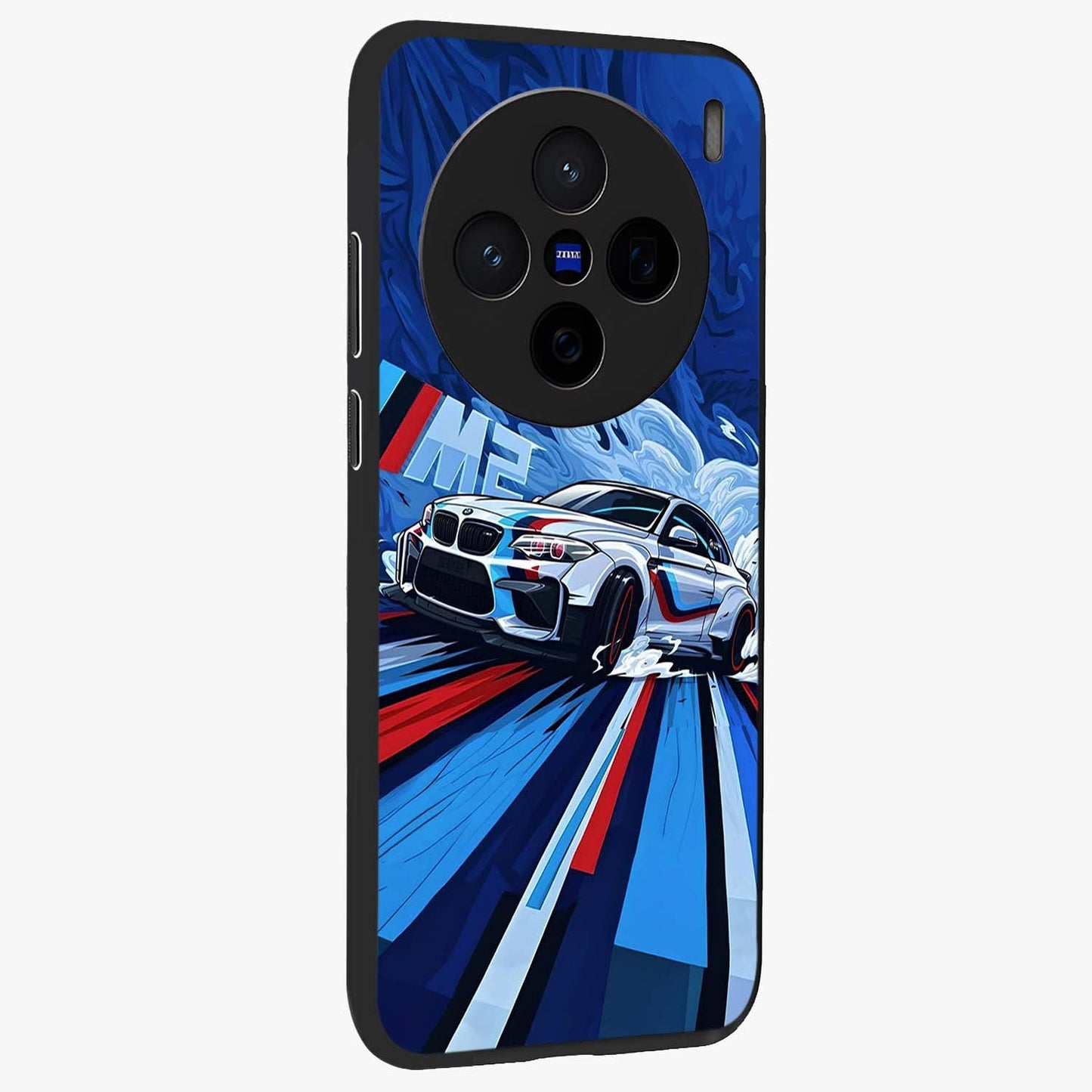 Drift Power Rush Glass Case upright view showcasing high speed racing artwork with bold automotive theme.