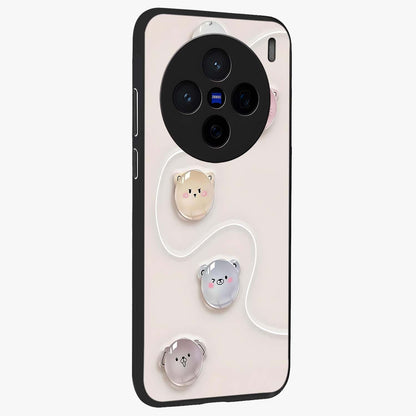 Puffy Face Parade Glass Case upright view showcasing adorable character artwork with cheerful animated theme.