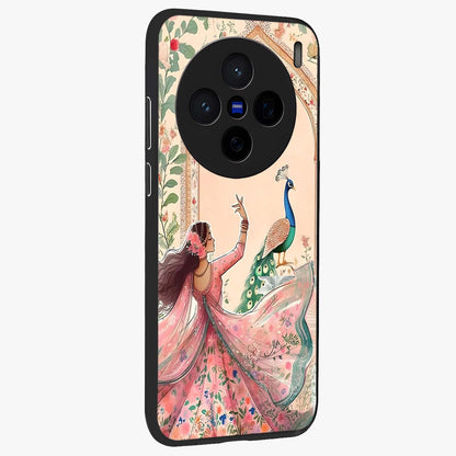 Royal Grace Muse Glass Case upright view showcasing stylish artistic artwork with sophisticated royal theme.