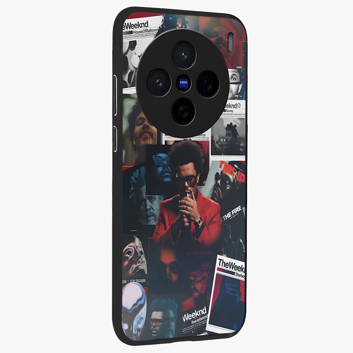 The Weeknd Glass Case upright view showcasing bold music themed artwork with contemporary artistic style.