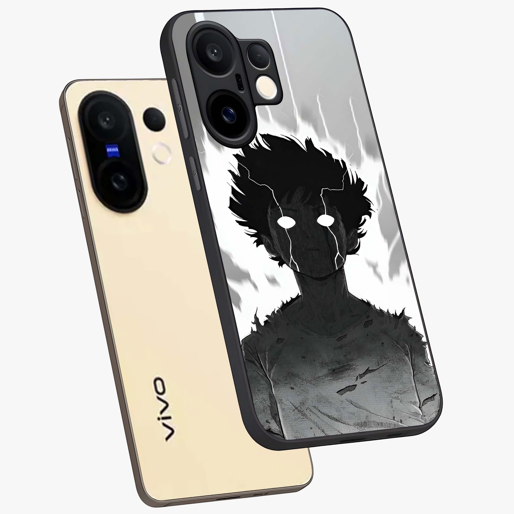 Awakened Inner Rage Glass Case displayed in angled mockup highlighting powerful graphic design and bold artistic theme.
