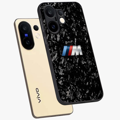 Carbon Speed Mark Glass Case displayed in angled mockup highlighting racing inspired carbon design and sleek aesthetic style.