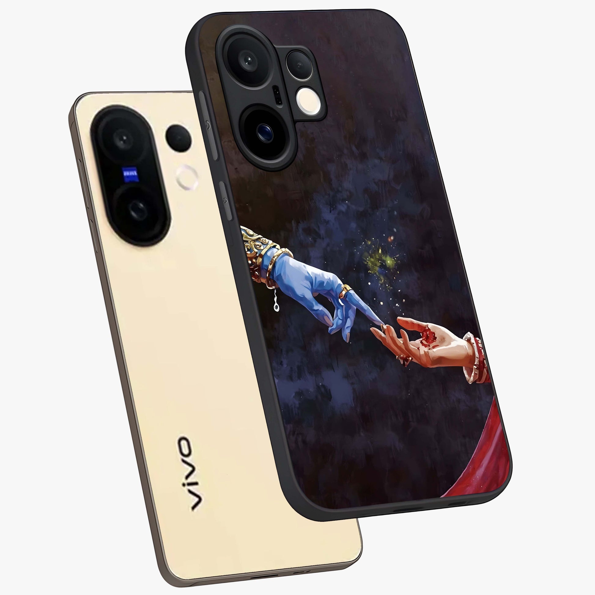 Divine Touch Eternal Glass Case displayed in angled mockup highlighting elegant divine inspired design with calm aesthetic style.