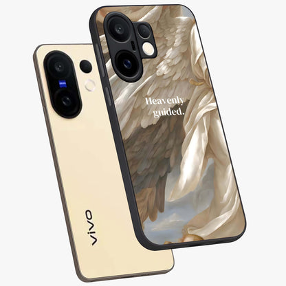 Divine Winged Grace Glass Case displayed in angled mockup highlighting graceful wing design with divine aesthetic style.