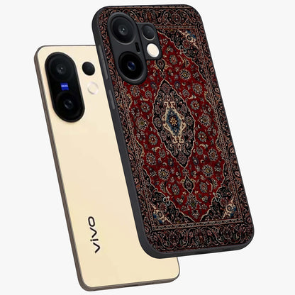 Heritage Carpet Royale Glass Case displayed in angled mockup highlighting intricate royal carpet design with heritage aesthetic.