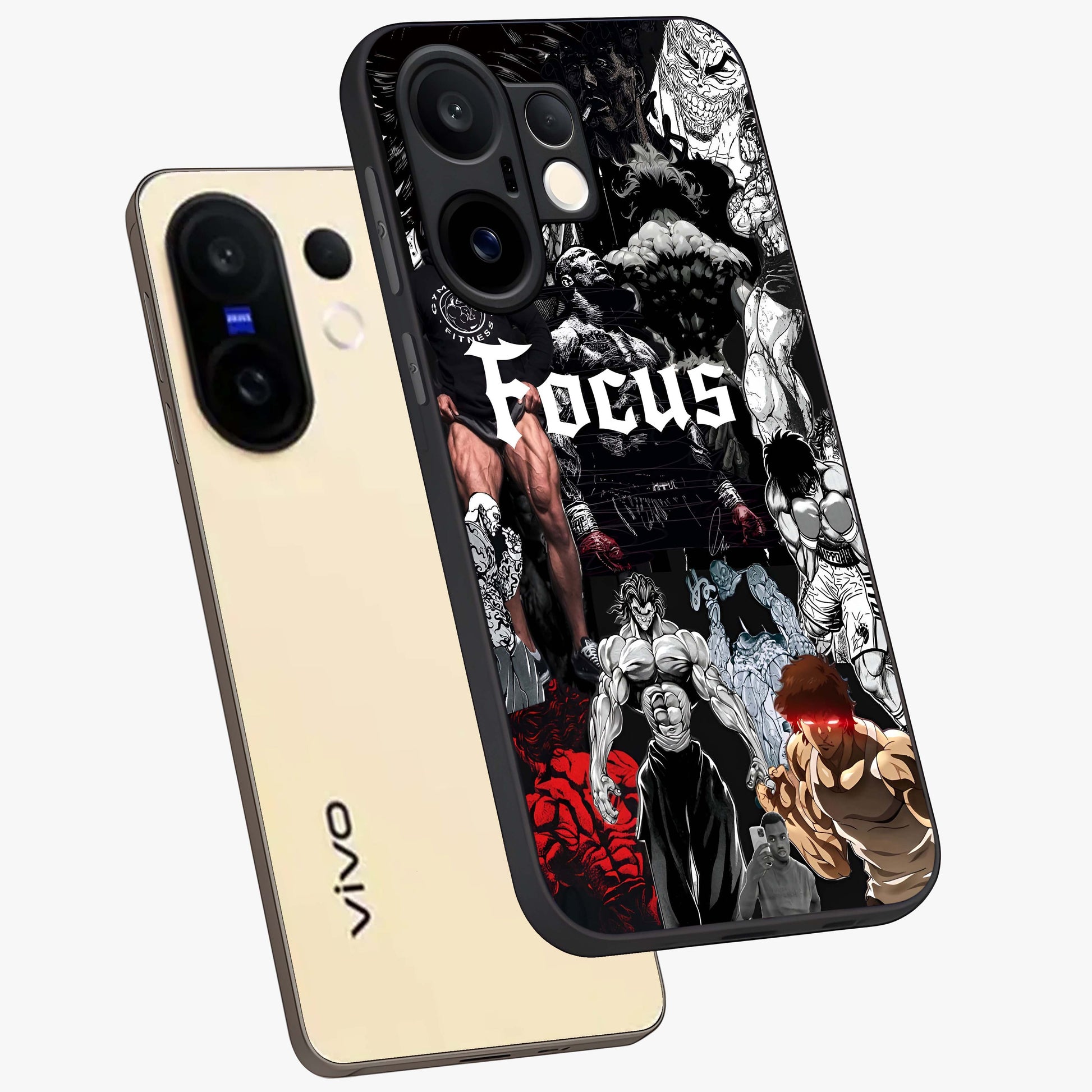 Relentless Power Focus Glass Case displayed in angled mockup highlighting bold statement design with modern aesthetic style.