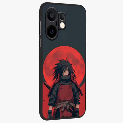 Crimson Moon Warlord Glass Case upright view showcasing powerful warlord artwork with dark celestial theme.