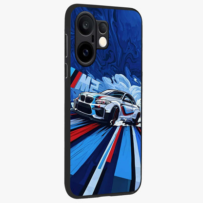 Drift Power Rush Glass Case upright view showcasing high speed racing artwork with bold automotive theme.