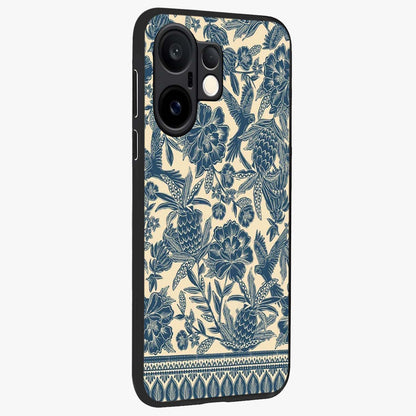 Heirloom Wild Bloom Glass Case upright view showcasing delicate wildflower artwork with timeless floral theme.