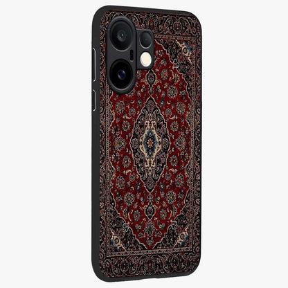 Heritage Carpet Royale Glass Case upright view showcasing detailed ornamental artwork with luxurious traditional theme.
