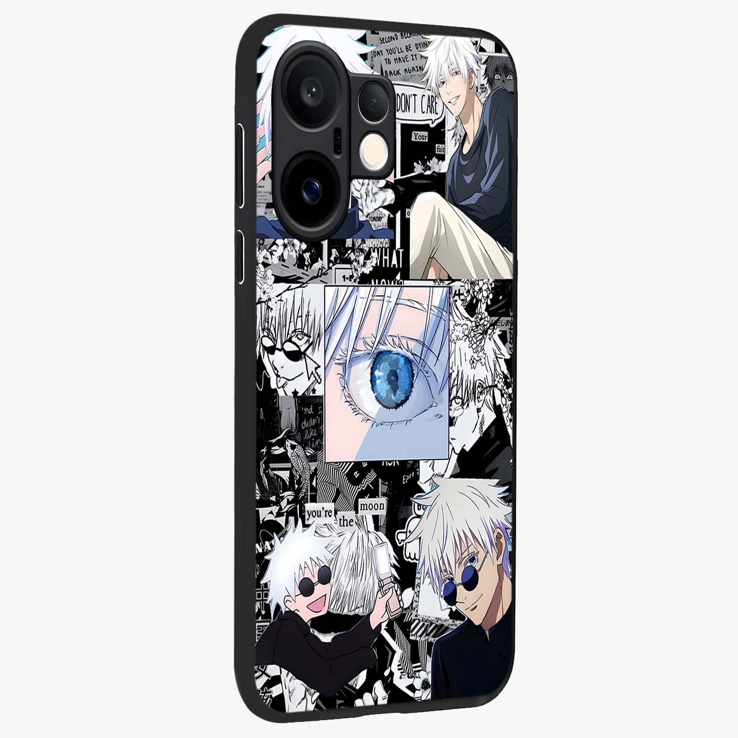 Infinity Sorcerer Chaos Glass Case upright view showcasing dramatic sorcerer artwork with chaotic mystical theme.