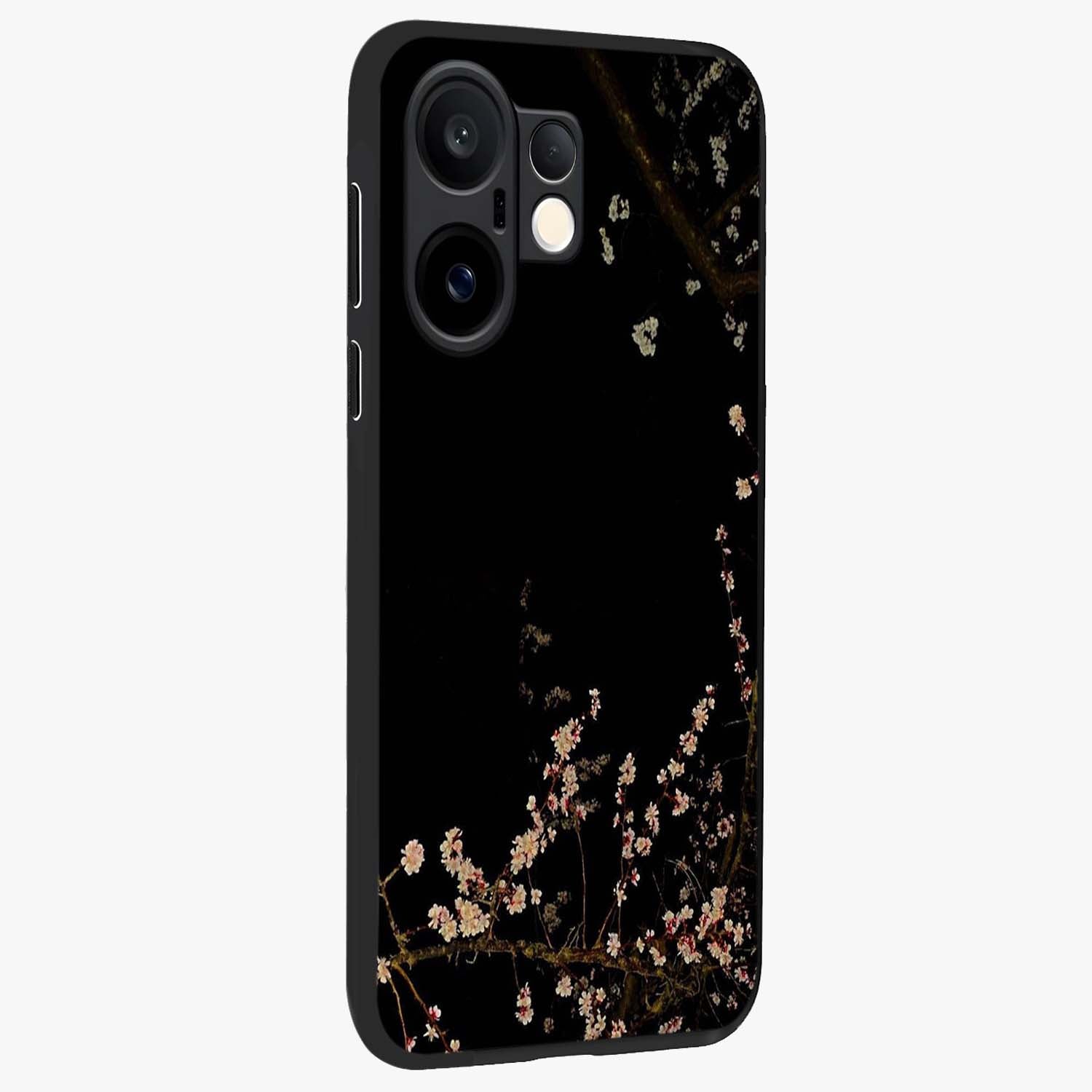 Petal Moon Light With Custom Name Glass Case upright view showcasing elegant floral moon artwork with personalized aesthetic.