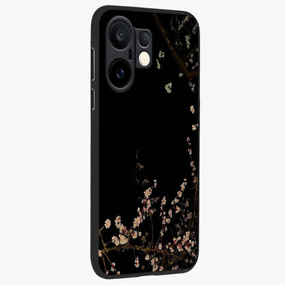 Petal Moon Light With Custom Name Glass Case upright view showcasing elegant floral moon artwork with personalized aesthetic.