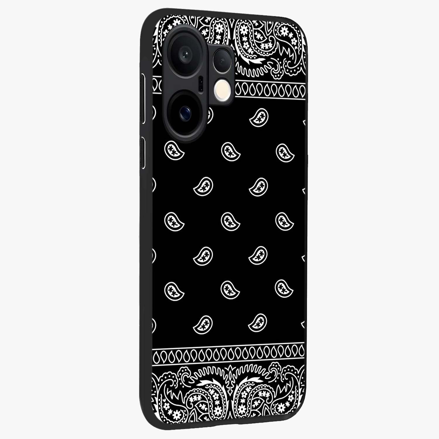 Retro Rebel Threads Glass Case upright view showcasing stylish vintage artwork with bold retro theme.