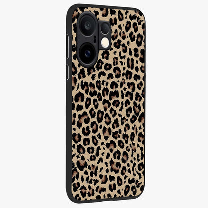 Savage Chic Pattern Glass Case upright view showcasing trendy decorative artwork with edgy fashion theme.