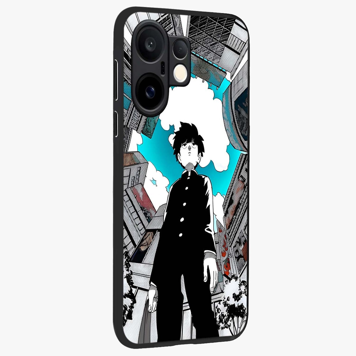 Silent Psychic Awakening Glass Case upright view showcasing symbolic psychic artwork with mysterious mystical theme.