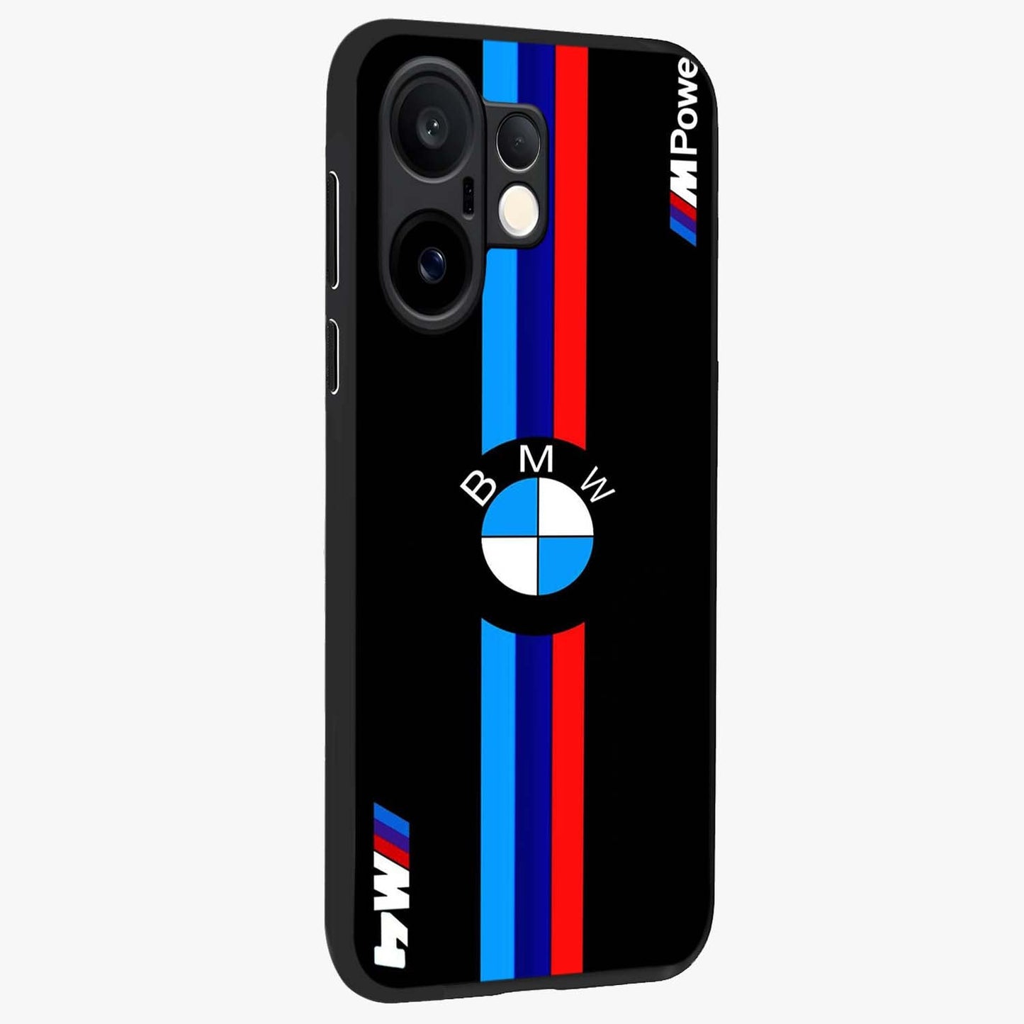 Turbo BMW Beast Glass Case upright view showcasing powerful car artwork with modern motorsport theme.
