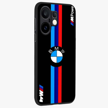 Turbo BMW Beast Glass Case upright view showcasing powerful car artwork with modern motorsport theme.